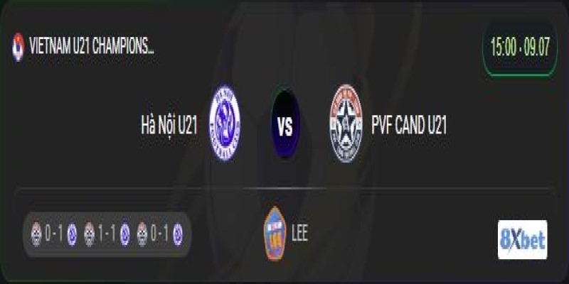 Xem trực tiếp Hà Nội U21 vs PVF CAND U21 vào lúc 15:00, ngày 09/07/2025